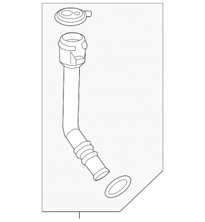 Buick Encore 13-16 washer reservoir neck with cap