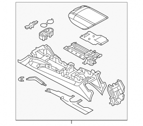 Porsche Cayenne 958 11-14 center console armrest