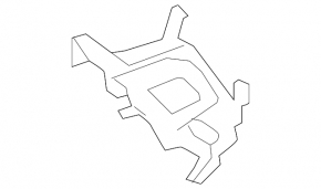 Muffler tip bracket left Mercedes W213 E 17-23 AMG pkg