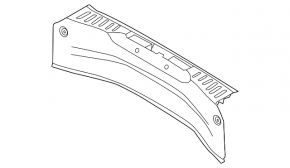 Ford Focus mk3 11-18 4d trunk opening trim center, scratch