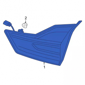 Inner tailgate light left Ford Edge 19-rest, SE SEL