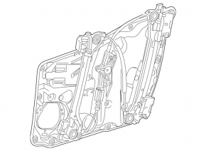 Front right window lift with motor for Mercedes CLA 14-19