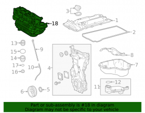 Intake manifold Toyota Highlander 14-19 2.7
