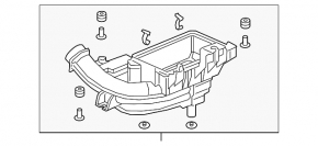 Honda Clarity 18-21 usa air filter housing lower cover