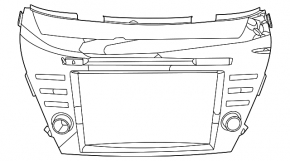 Monitor, display, navigation Nissan Murano z52 15-16