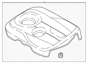 Hyundai Sonata 16-19 hybrid engine cover