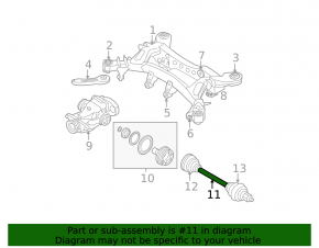 Drive axle shaft rear left BMW 3 E90 E92 07-12 To 09/07, 3 series, Sedan, coupe, With turbo, Without diesel, Awd, Sedan, wagon, without M3. 335i, 335xi, auto trans
