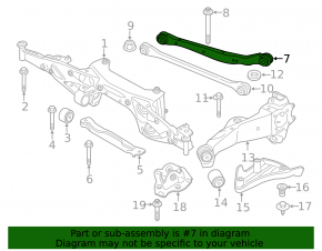 Upper rear left arm BMW X1 F48 16-22