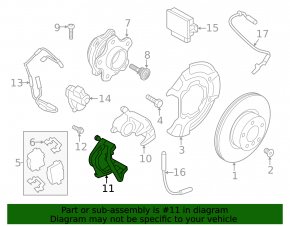Rear right brake caliper bracket BMW X3 G01 18-