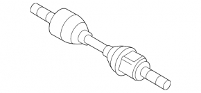 Front left half-shaft drive Volvo S60 15-18 FWD