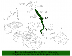 Fuel filler neck Subaru Forester 19-24 SK
