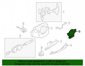 Infiniti G25 G37 4D 10-14 Steering Angle Sensor