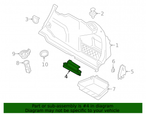 Foam plastic trunk box right BMW 3 G20 19-