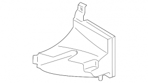 Air duct for additional radiator BMW 5 G30 17-23