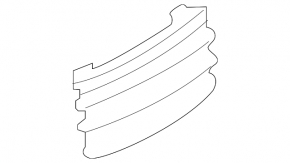 Left rear bumper grille for Lexus NX 15-21