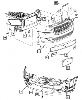 Jeep Patriot 11-17 Front Bumper Reinforcement for Hook