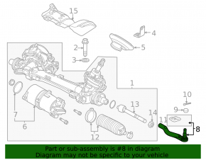 Right steering tip for Honda Civic XI FE/FL 22-26