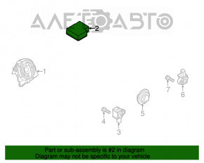 SRS airbag module airbag computer VW Jetta 11-14 USA