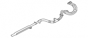 Power cable through the entire body to the battery VW Jetta 13-16 USA hybrid