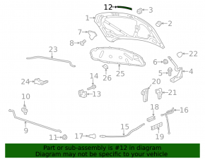 Hood Seal Left VW Jetta 11-18 USA