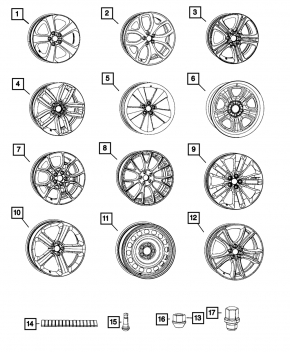 Wheel disk R19 Dodge Charger 15-17 rest