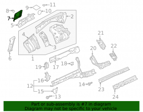 Engine arch protection side left Infiniti QX50 19-20