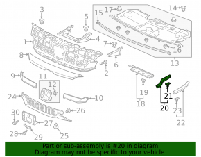 Hood seal right Honda Clarity 18-21 usa on air intake
