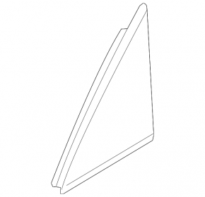 Triangle plug front left door Audi Q3 83A 19-25 black gloss, worn