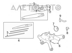 Rear Window Washer Nozzle Toyota Venza 21-