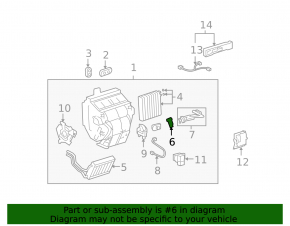 Lexus IS250 IS350 06-13 Air Conditioner Heater Valve