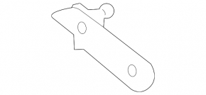 Left tailgate shock absorber bracket for Audi A5 F5 18-25 on the body