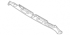 Hyundai Sonata 11-14 trunk lid license plate light strip without camera and button