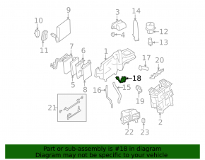 Mercedes CLA 14-19 heater air temperature sensor