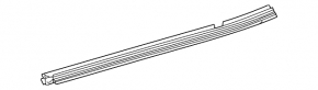Inner glass seal for the rear left door of a Mercedes X247 GLB 20-26