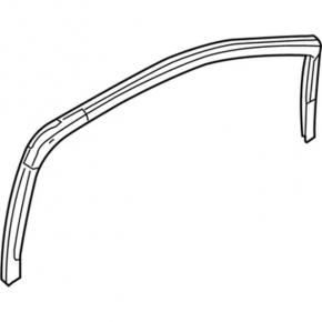 Front right glass seal Ford Explorer 11-19