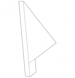 Door trim side rear left rear Ford Fiesta 11-19 5d