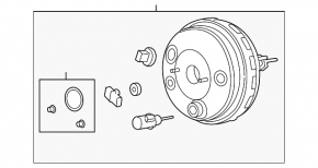 Vacuum Booster Ford C-max MK2 13-18
