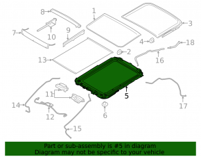 Hatch mechanism frame Ford Escape MK3 13-