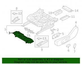 Ford Edge 15-24 Driver's Seat Adjustment Motor
