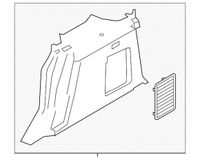 Arch trim left Ford Transit Connect MK2 13- cargo