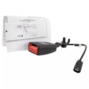 Rear seat belt latch, 2nd row, right, Ford Edge 15-24, black