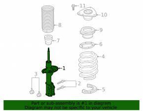 Shock absorber front right Ford Explorer 20-24 3.0T
