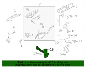 Door limiter rear right Ford Explorer 20-