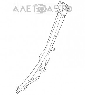 Rear pillar trim left lower Mercedes CLA 14-19 black