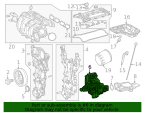 Lexus UX200 19-25 Engine Oil Pump