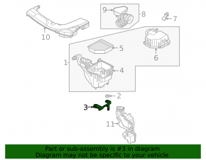 Nissan Rogue 21-22 2.5 Air Filter Housing Bracket