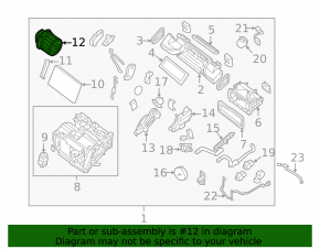 Motor heater fan Nissan Sentra 13-17