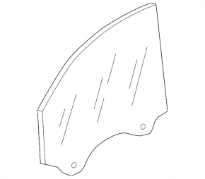 Front right door glass VW Taos 22-25