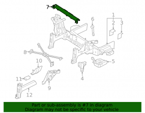 Front side member strut upper BMW i3 14-20