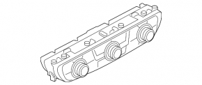 Audi Q7 16-23 climate control panel, scratched